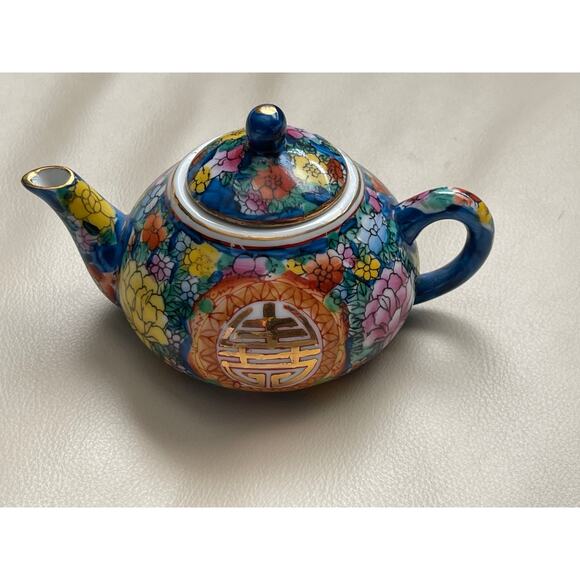 Vintage Mini Asian Japanese Teaset Tea Set Tea Pot Unique - Picture 2 of 10